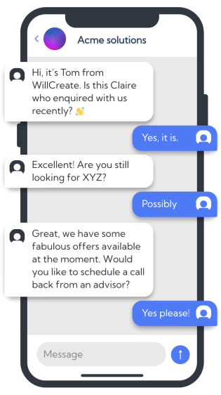 WillCreate Sales Agent